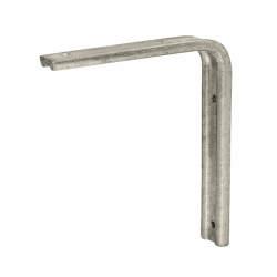 Altro Fluted Steel Angle Shelf Bracket - 200 x 150mm - Galvanised - Pack of 5