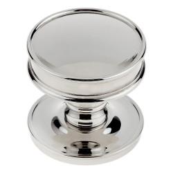 Burlington by Frelan Polished Nickel Ringed Mortice Door Knob - 65mm Rose Diameter - Berkeley Range