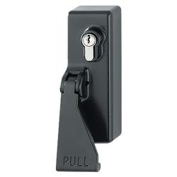 Arrone AR886 Outside Access Device with Cylinder - Lift Pad - Matt Black