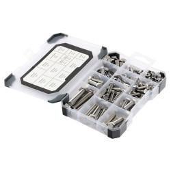 TIMCO Assorted Nut, Bolt & Washers - Mixed Tray - Zinc Plated - Pack of 199