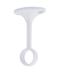 Rothley 25mm Hanging Rail Centre Bracket - White