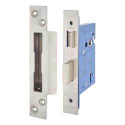 Altro BS3621 5 Lever Sashlock - 78mm Case - 57mm Backset - Satin Stainless Steel