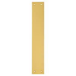 Hampstead Solid Brass Victorian Plain Finger Plate - 300 x 50 x 1mm - Polished