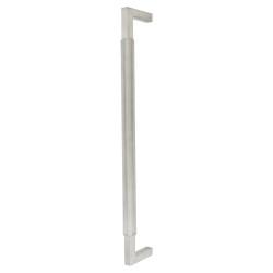 Hampstead Satin Stainless Steel 25mm Lines D-Bar Door Pull Handle - Bolt Fix - 450mm Centres
