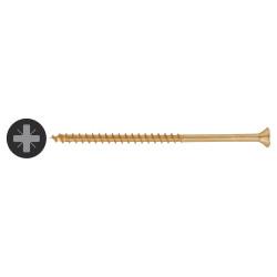 SPAX Yellox Pozi Countersunk Wood Screws - 5.0 x 100mm - Yellow Zinc - Pack of 100