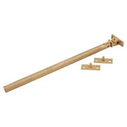 Hampstead Willow Knurled Casement Window Stay - 8"/200mm Length - Satin Brass