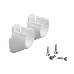 elfa Top Track System - Clothes Hanging Rail Holder Frame to Wall - 44 x 25 x 32mm - White