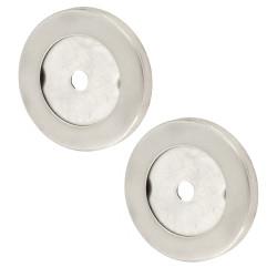 Altro Satin Stainless Steel Rose Set for 30mm Door Pull Handless - 52 x 6mm