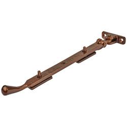 Pear Drop Casement Window Stay - 10"/254mm Length - Bronze