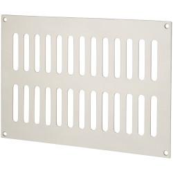 Altro Plain Slotted Vent - 242 x 165mm - 6600mm² Free Air Flow - Polished Stainless Steel