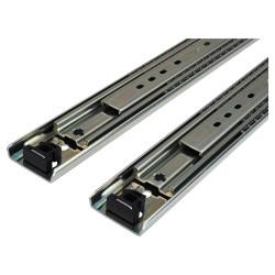Klug 53mm Heavy Duty Ball Bearing Drawer Runner - Full Extension - 600mm Length - 100kg - Zinc