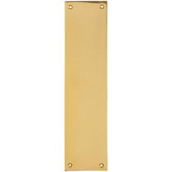 Hampstead Solid Brass Victorian Plain Finger Plate - 305 x 70 x 6mm - Polished