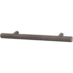 Altro 12mm T-Bar Cabinet Pull Handle - 128mm Centres - Brushed Pewter Effect
