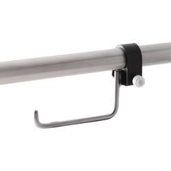Fitzroy of London Clip on Toilet Roll Holder - 165 x 32 x 120mm - Satin Stainless Steel