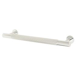 Carlisle Brass 12.5mm Lines T-Bar Cabinet Pull Handle - 160mm Centres - Polished Chrome