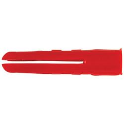 Rawlplug HDPE Plastic Wall Plug - 6 x 31mm - Red - Pack of 100