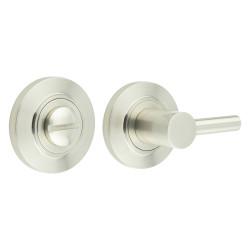 Burlington by Frelan Easy Turn & Release with Chamfered Rose - 50mm Diameter - Satin Nickel