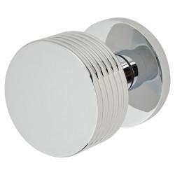 Jedo by Frelan Polished Chrome Mortice Door Knob - 60mm Rose Diameter - Ribbon Range