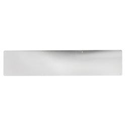 Altro Stainless Steel Kick Plate - 900 x 150 x 1.2mm - 8 Screw Holes - Radius - Satin