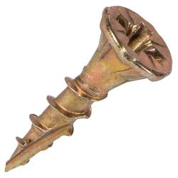 Reisser Cutter Pozi Countersunk Wood Screws - 3.5 x 16mm - Yellow Zinc - Pack of 200