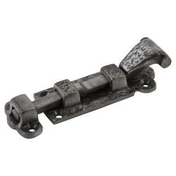 Olde Forge Polished Iron Straight Barrel Bolt - Blacksmith Range - 102 x 30mm