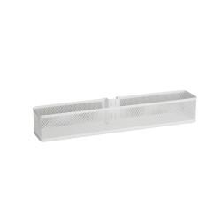 elfa Top Track System - Shallow Mesh Basket for Door & Wall Racks - 435 x 80 x 70mm - White