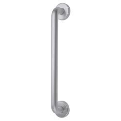 Altro Satin Aluminium 19mm D-Bar Door Pull Handle on Rose - Screw Fix - 225mm Centres