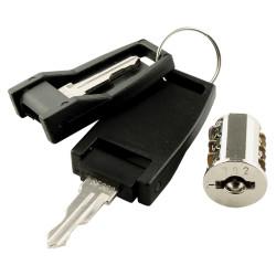 Replaceable Lock Core - Keyed to Differ No 301 - 350 - Master Key Suite 1 - Polished Chrome