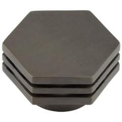 Hoxton by Frelan Nile Hex Cabinet Knob - 40mm Diameter - Dark Bronze