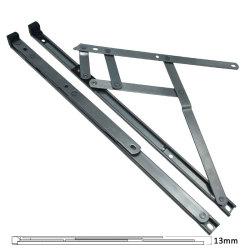 uPVC/Timber Standard Window Friction Stay Hinge- 13mm Stack - 16"/400mm - Top Hung - Pair