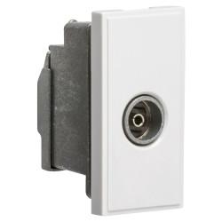 Knightsbridge Non-Isolated TV Coaxial Euro Module - White