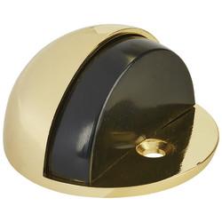 Hampstead Half Moon Oval Floor Door Stop - 30 x 45mm - Polished Brass