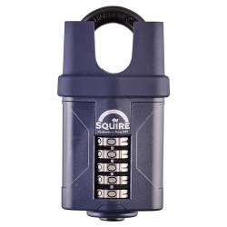 Squire CP60CS Combination All Weather Closed Shackle Padlock - 60mm Body - 33 x 22mm Shackle - Blue