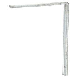 Altro Fluted Steel Angle Shelf Bracket - 300 x 250mm - Galvanised - Pack of 5