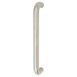 Altro Polished Stainless Steel 19mm D-Bar Door Pull Handle - Bolt Fix - 229mm Centres