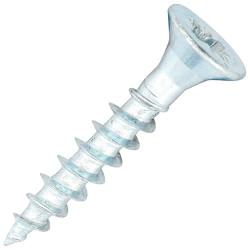 SiDAX General Purpose Pozi Countersunk Wood Screws - 3.5 x 20mm - Zinc Plated - Pack of 200