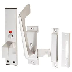 Disabled Toilet Handle Facility Cubicle Indicator Bolt - 178 x 38mm - Polished Anodised Aluminium
