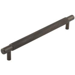 Hoxton by Frelan Taplow 18mm Knurled T-Bar Cabinet Pull Handle - 224mm c/c - Dark Bronze