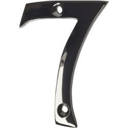 Altro 76mm Screw Fix Door Numeral - 7 - Black Nickel