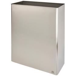 Dolphin Contract Wall Mounted Bin - 440 x 360 x 155mm - Satin Stainless Steel