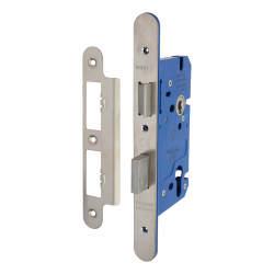 Altro Architectural DIN Euro Sashlock - 85mm Case - 60mm Backset - Radius -Satin Stainless Steel