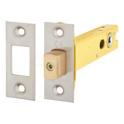 Altro 5mm Tubular Bathroom Deadbolt - 102mm Case - 82mm Backset - Square - Satin Stainless Steel