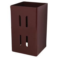 Powapost Fence Post Extender - 180 x 75 x 75mm - Brown Powder Coated