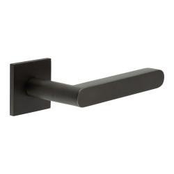 CRES by Frelan Dark Bronze Fixed Dead Door Handles on Square Rose - CR-101 Range