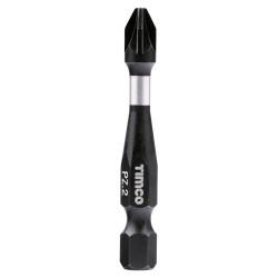 TIMCO X6 Impact Driver Bits - Pozi - PZ2 - 50mm Length - Pack of 5