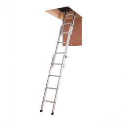 Werner Aluminium Easiway Loft Ladder - 2300 - 3000mm Height