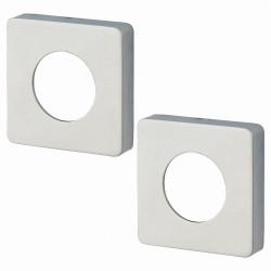 Jigtech Square Passage Rose Cover - 52 x 52mm - Polished Chrome