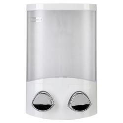 Croydex Euro Wall Mounted Duo Soap Dispenser - 130 x 80 x 200mm - White