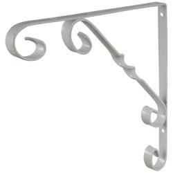 Touchpoint Ornamental Scroll Shelf Bracket - 195 x 195mm - White