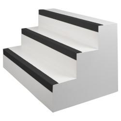 EdgeGrip Heavy Duty Anti Slip Stair Nosing Strip - 1000 x 55 x 55mm - Black